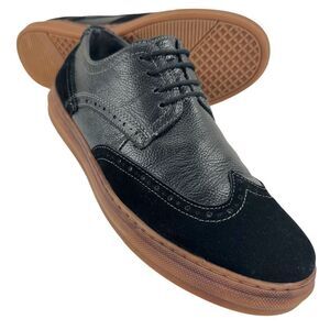 Arkbird Wingtip Black Leather/Suede Oxfords Men’s Size 9